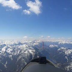 Flugwegposition um 11:17:19: Aufgenommen in der Nähe von Garmisch-Partenkirchen, Deutschland in 2586 Meter